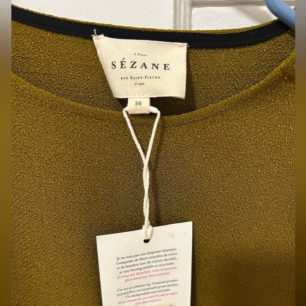 Sezane Mina Dress Long Sleeve Midi Dress - Picture 3 of 6